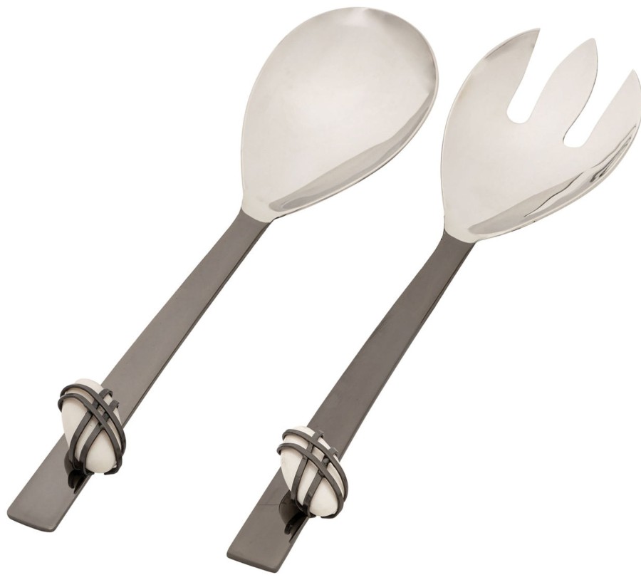 Flatware & Serveware Godinger | Midnight Pebble Salad Server Set