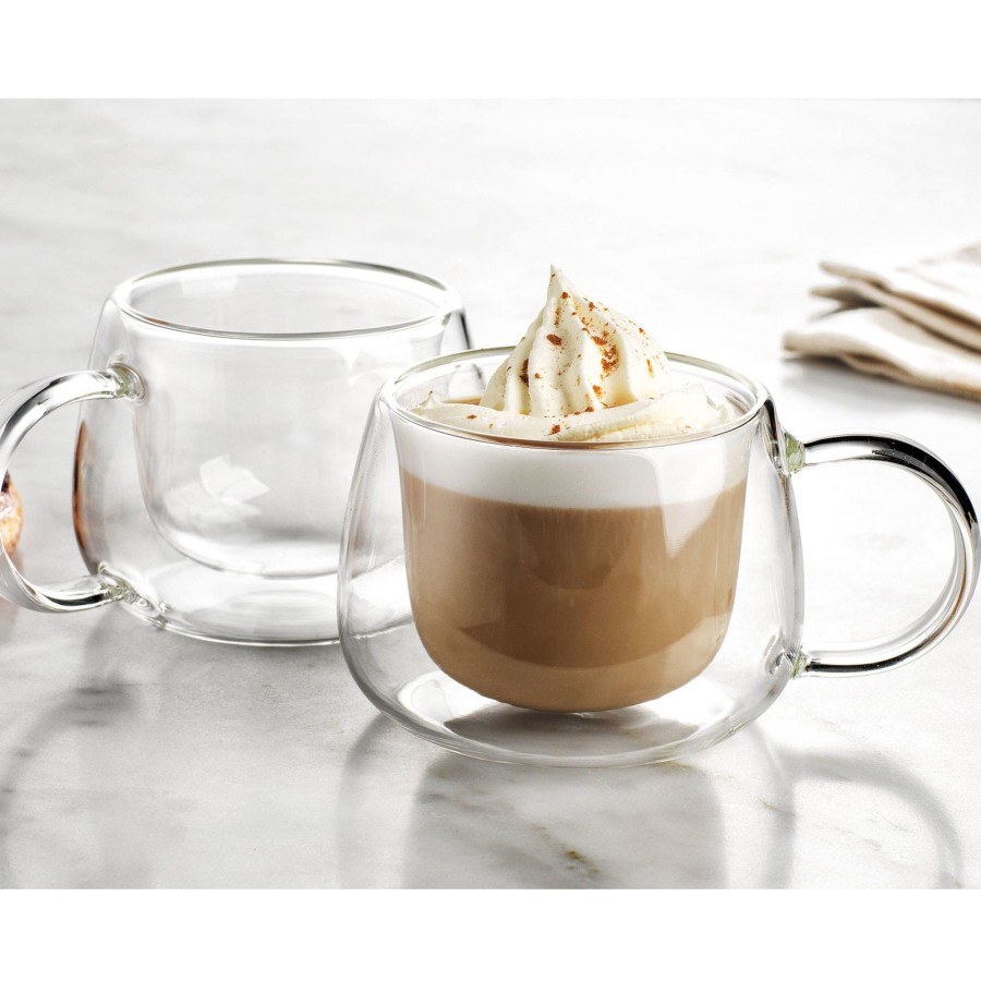 Dining Godinger | Alesia Cappuccino Double Wall Cup, Set Of 2