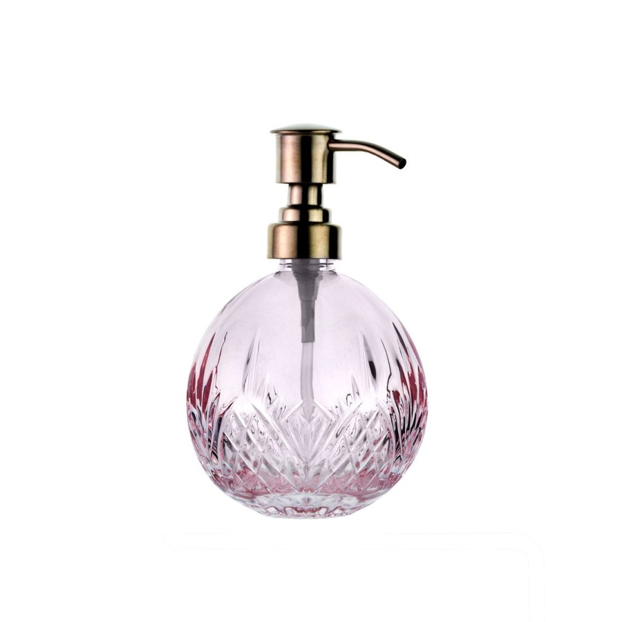 Decor Godinger | Dublin Crystal Pink Soap Dispenser Clear