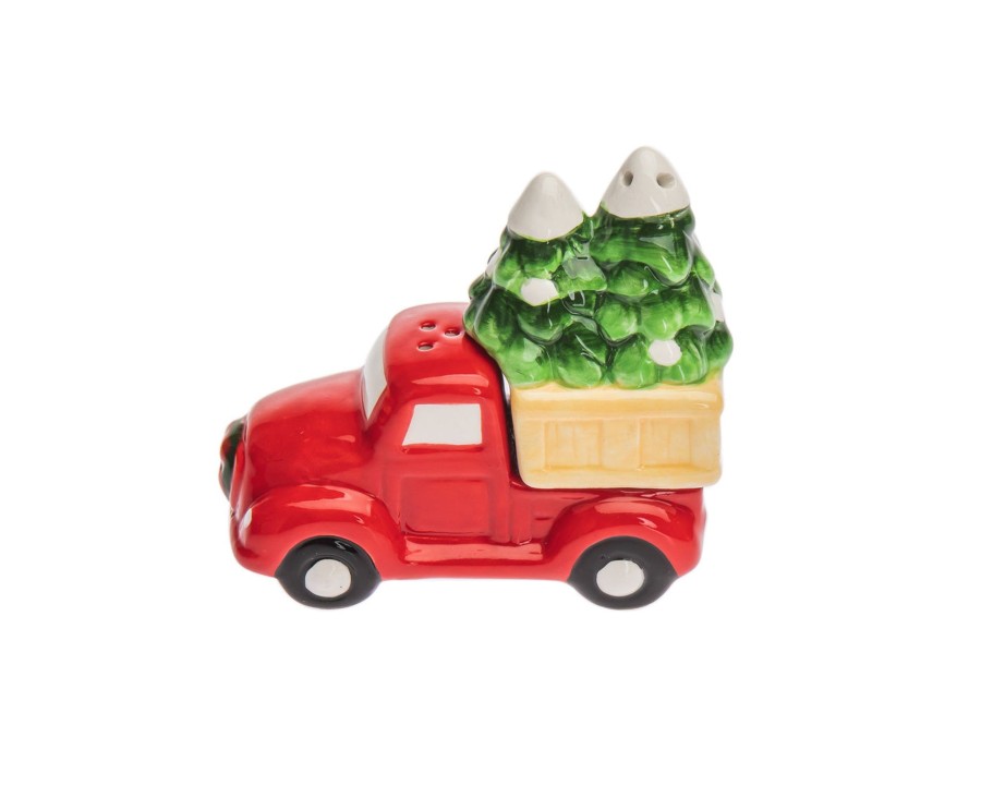 Kitchen Godinger | Christmas Pickup Truck Salt And Pepper Shaker Set