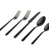 Flatware & Serveware Godinger | Lola Matte Black 18/0 Stainless Steel 20 Piece Flatware Set, Service F