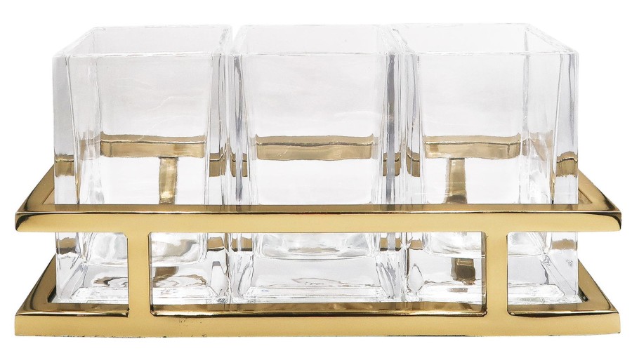 Kitchen Godinger | Aspen Gold Flatware Caddy