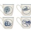 Dining Godinger | Costal Mugs, Set Of 4