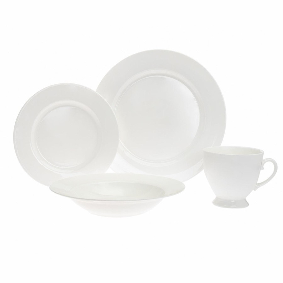 Dining Godinger | Saborne Bone China 16 Piece Dinnerware Set, Service For 4