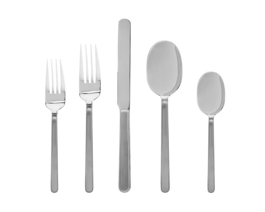 Flatware & Serveware Godinger | Rail Satin 18/10 Stainless Steel 20 Piece Flatware Set, Service For 4