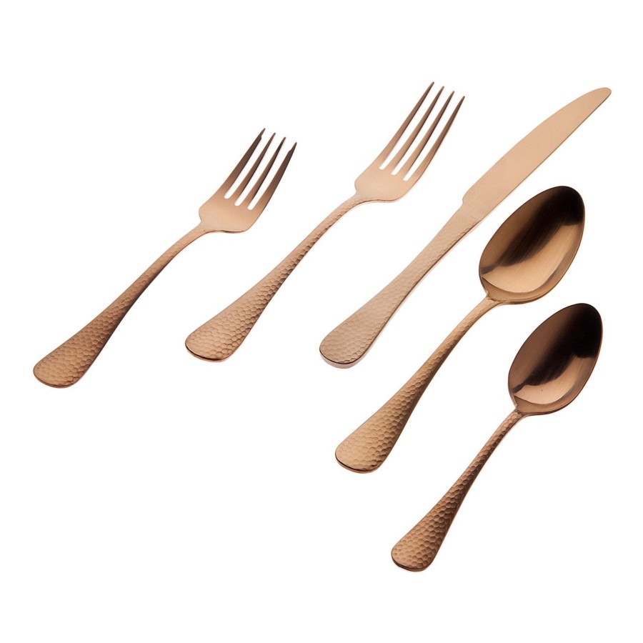 Flatware & Serveware Godinger | Salem Matte Copper 18/0 Stainless Steel 20 Piece Flatware Set, Service