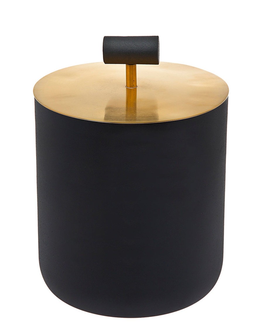 Glassware & Barware Godinger | Encalmo Textured Black & Gold Ice Bucket