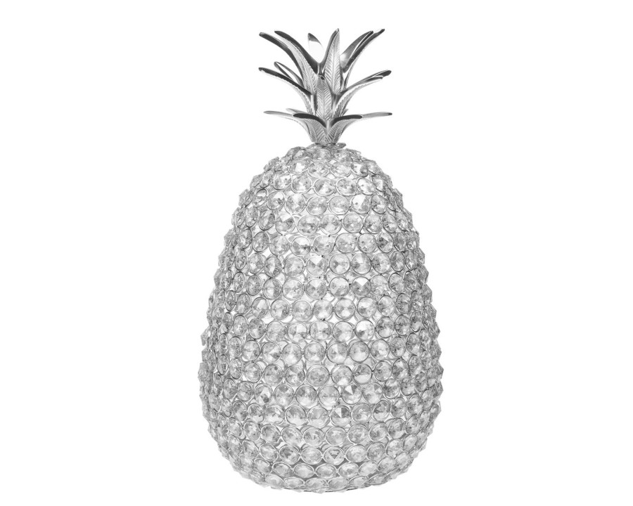 Decor Godinger | Pineapple Silver Glam Large Decorative Object