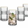 Glassware & Barware Godinger | Juniper Gold Rim Highball, Set Of 4