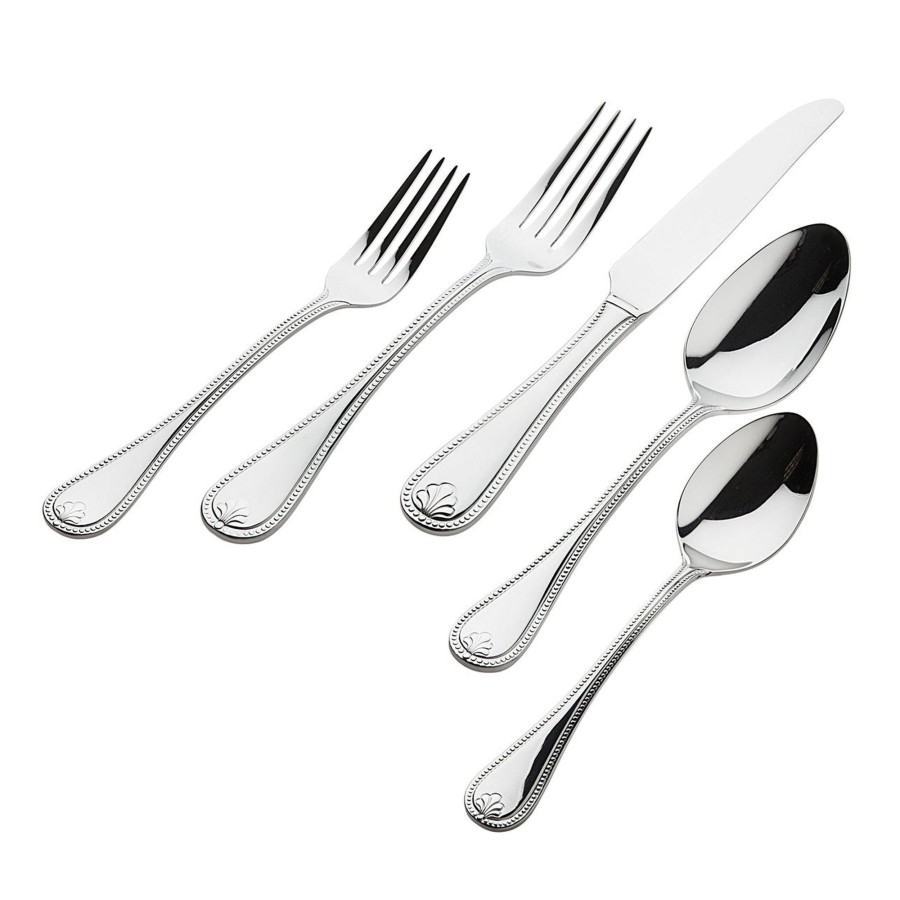 Flatware & Serveware Godinger | Venetzia Mirrored 18/0 Stainless Steel 20 Piece Flatware Set, Service