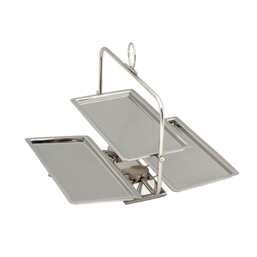 Kitchen Godinger | Rectangle Foldable Tiered Serving Stand