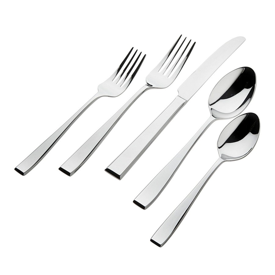 Flatware & Serveware Godinger | Chisel Mirrored 18/0 Stainless Steel 20 Piece Flatware Set, Service Fo