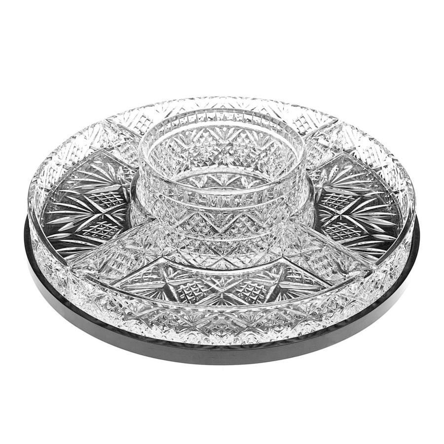 Kitchen Godinger | Dublin Crystal 5 Section Lazy Susan