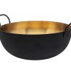 Kitchen Godinger | Encalmo Textured Black & Gold Salad Bowl