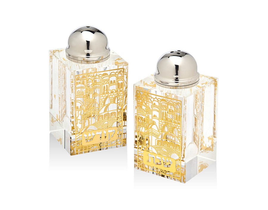 Kitchen Godinger | Sabbath Gold Salt & Pepper Shaker Set