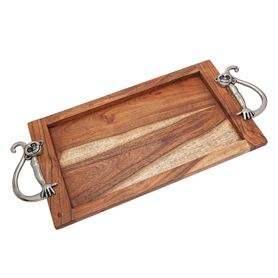 Kitchen Godinger | Monkey Handle Wood Tray