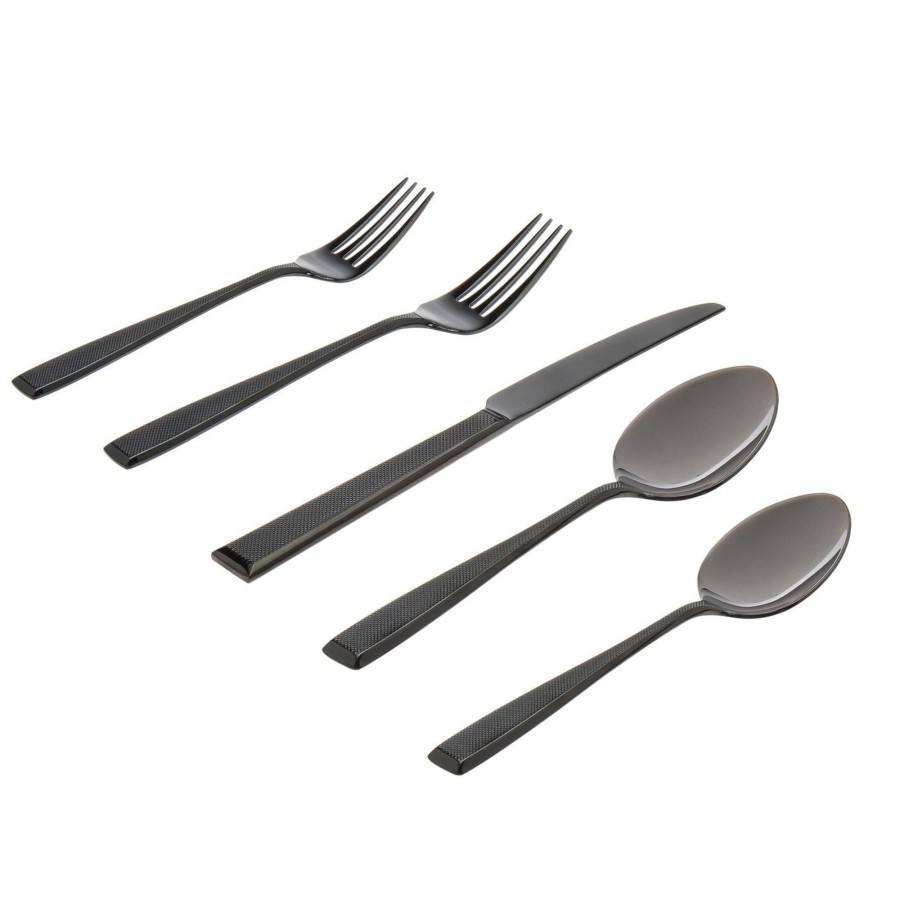 Flatware & Serveware Godinger | Ingot Titanium 18/10 Stainless Steel 20 Piece Flatware Set, Service Fo