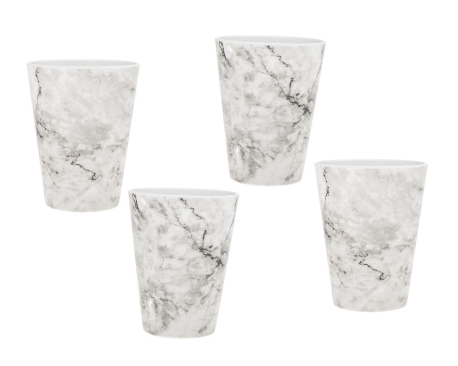 Dining Godinger | Marble Melamine Tumbler, Set Of 4