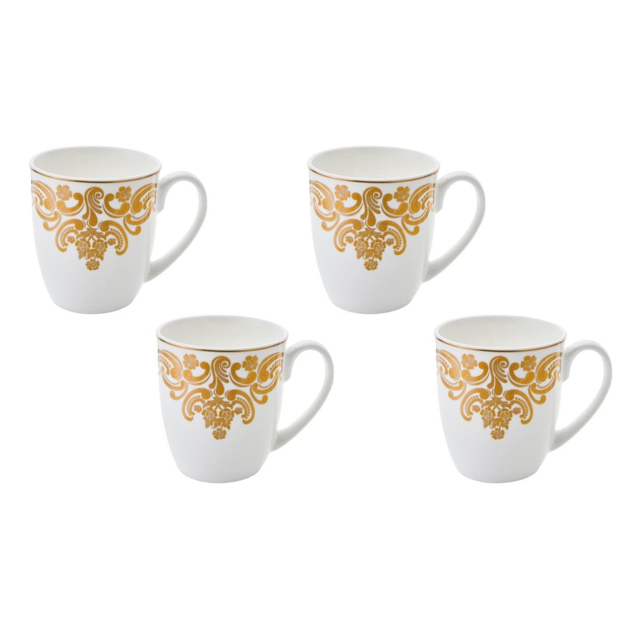 Dining Godinger | 20Th Century Baroque Bone China Mug Set