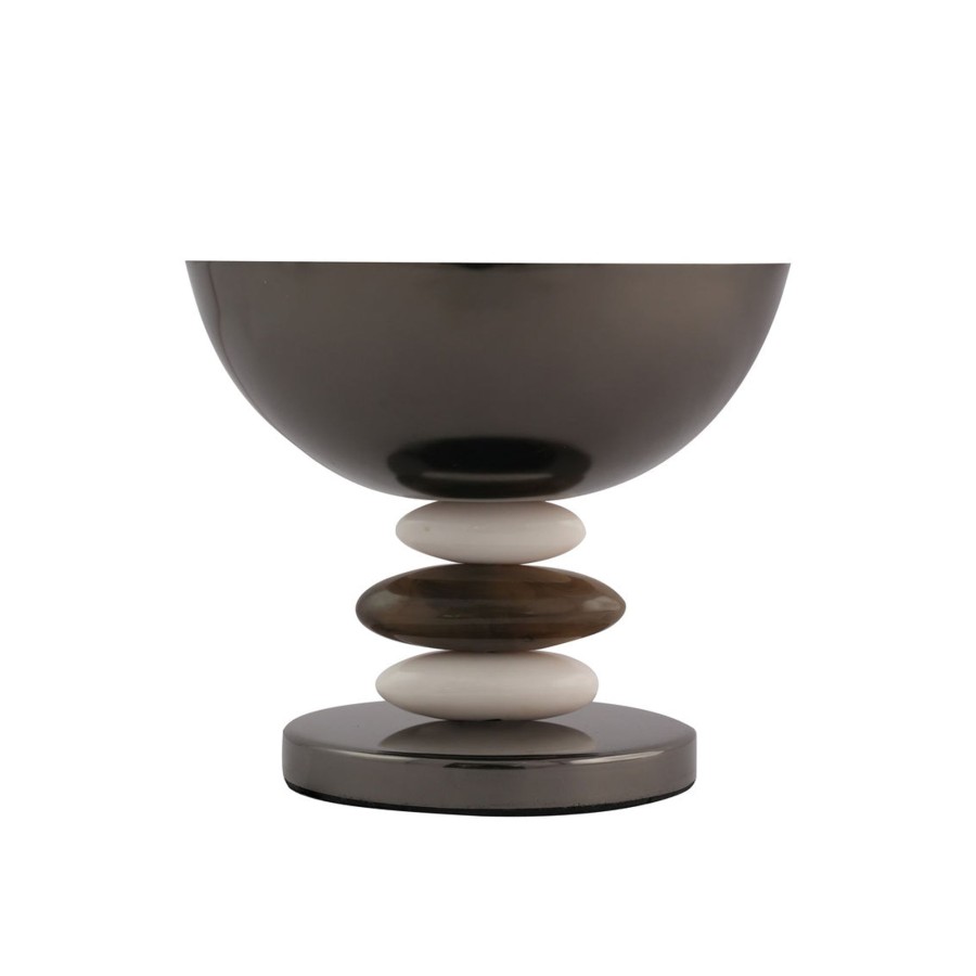 Kitchen Godinger | Midnight Pebble Footed Nut Bowl