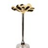 Decor Godinger | Blossom Platinum & Gold Tapered Candle Holder 18.5"