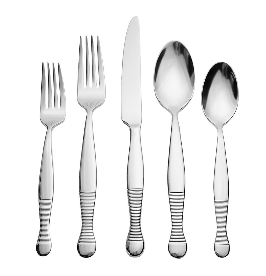 Flatware & Serveware Godinger | Corset Mirrored 18/10 Stainless Steel 20 Piece Flatware Set, Service F