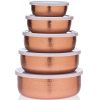 Kitchen Godinger | Hammered Copper 5 Piece Storage Bowl Set