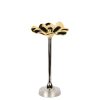 Decor Godinger | Blossom Platinum & Gold Tapered Candle Holder 13"