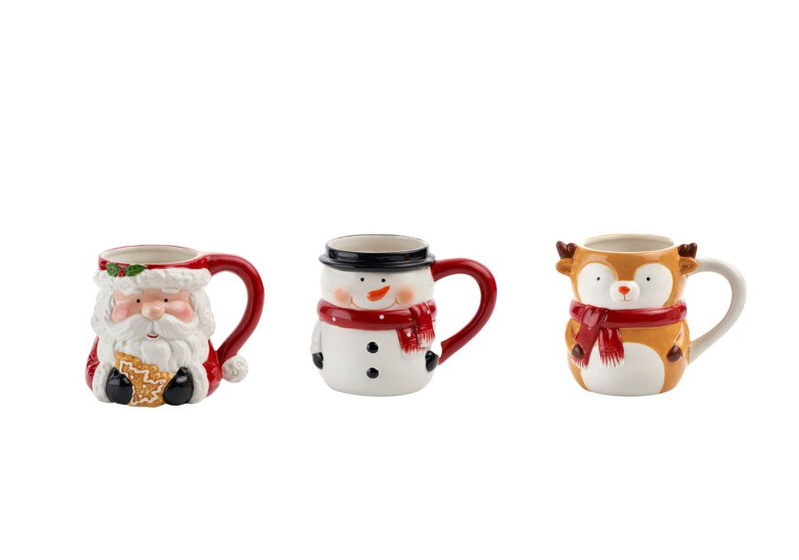 Dining Godinger | Holiday Mug, Set Of 3