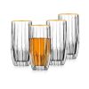 Glassware & Barware Godinger | Pleat Gold Rim Highball, Set Of 4