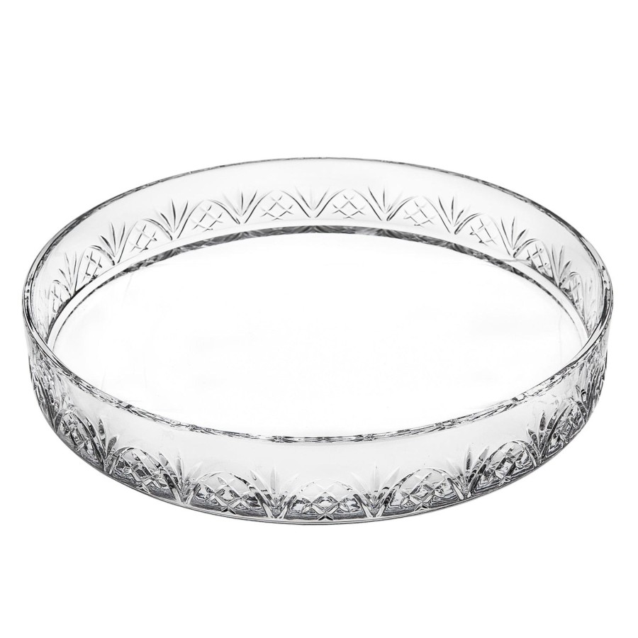 Kitchen Godinger | Dublin Crystal Round Serving Tray