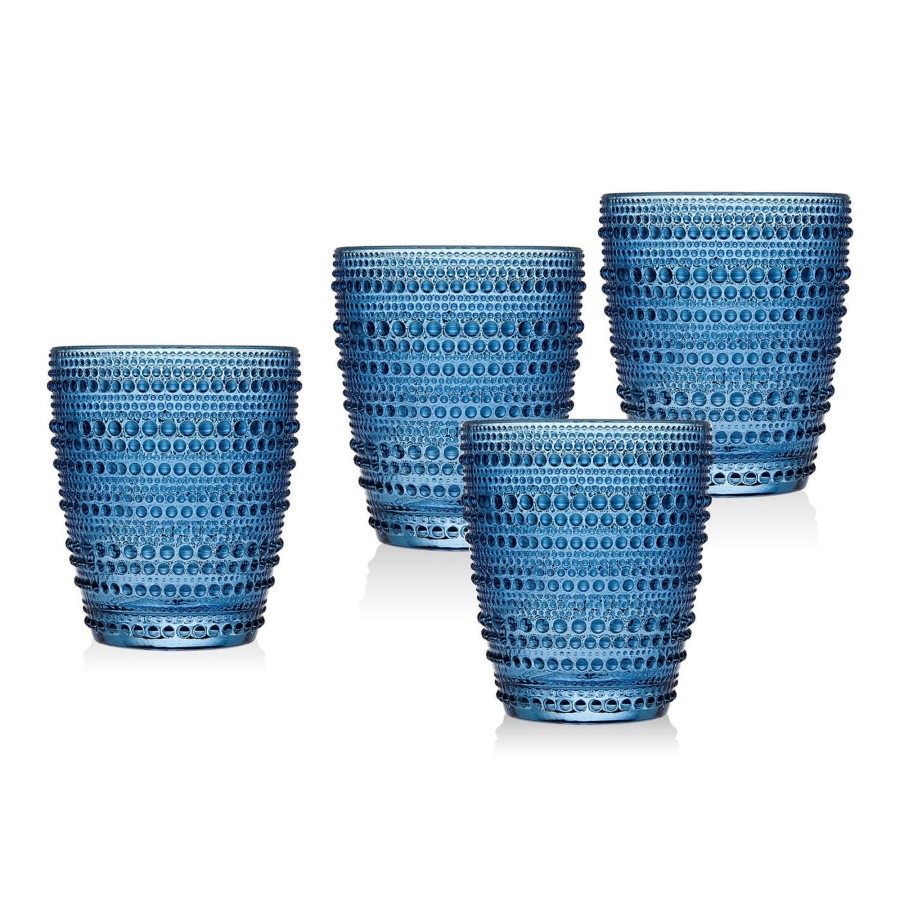 Glassware & Barware Godinger | Lumina Blue Double Old Fashion, Set Of 4