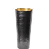 Decor Godinger | Munro Black And Gold Hammered Vase