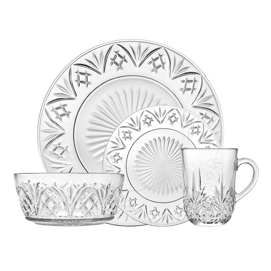 Dining Godinger | Dublin Crystal Dinnerware Set, 16 Piece. Service For 4