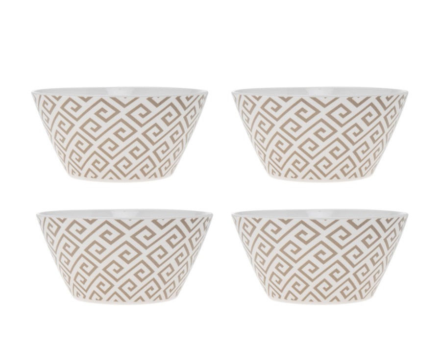 Dining Godinger | Geometric Melamine Cereal Bowl, Set Of 4