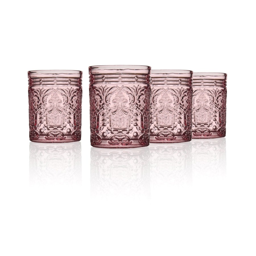 Glassware & Barware Godinger | Jax Pink Double Old Fashion, Set Of 4