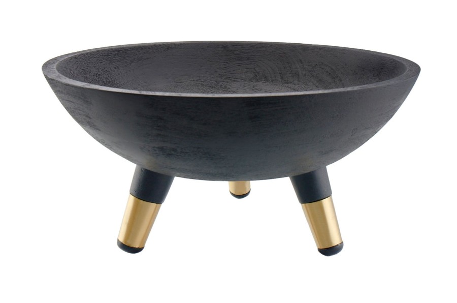 Kitchen Godinger | Mae Tripod Wood Serving Bowl