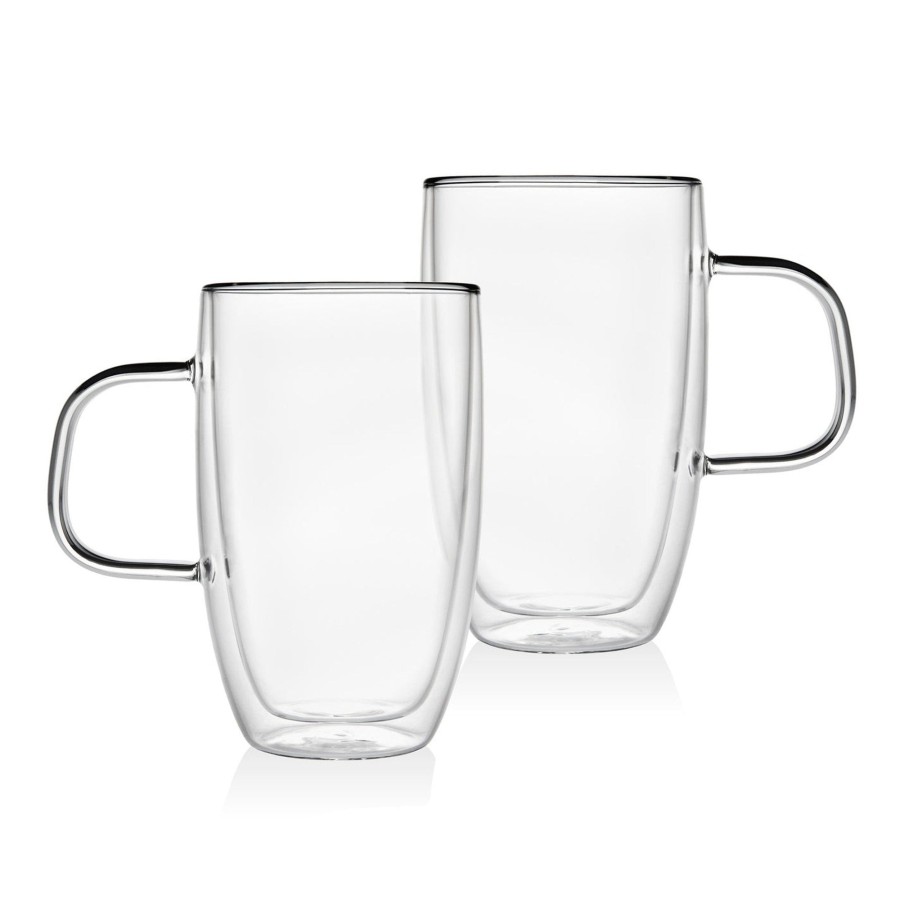 Dining Godinger | Coffee Double Wall Mug Large, Set Of 2