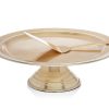 Kitchen Godinger | Revere Champagne Gold Footed Cake Stand With Server