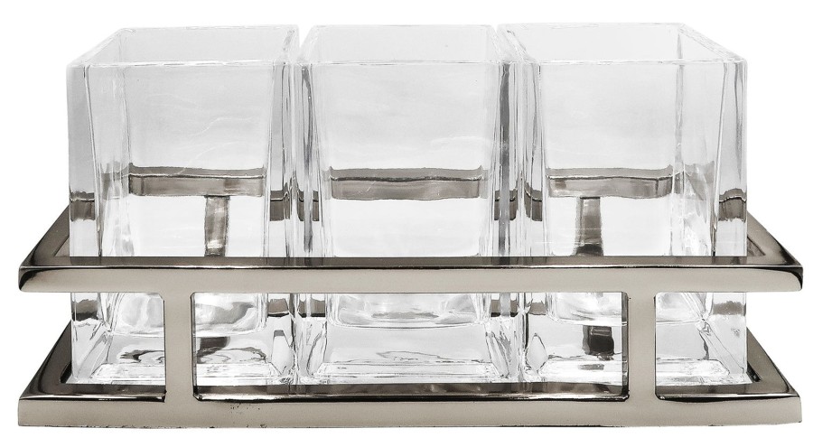 Kitchen Godinger | Aspen Silver Flatware Caddy