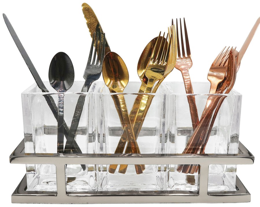 Kitchen Godinger | Aspen Silver Flatware Caddy