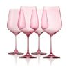 Glassware & Barware Godinger | Sheer Light Rose Red Wine Glass, Set Of 4