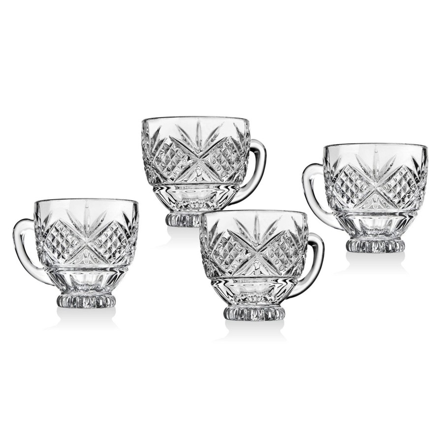 Dining Godinger | Dublin Crystal Coffee Mug, Set Of 4