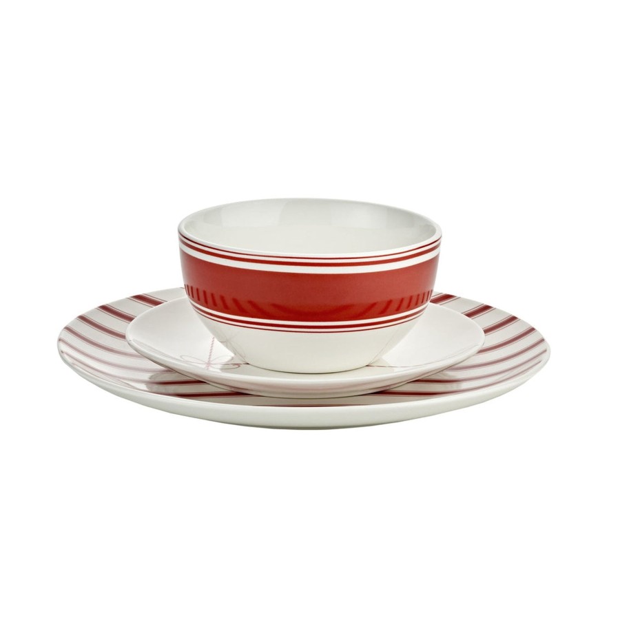 Dining Godinger | Holiday Present Porcelain 12 Piece Dinnerware Set, Service For 4