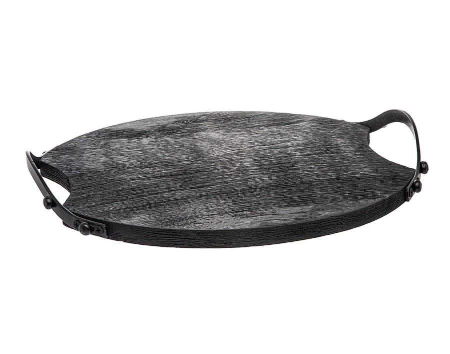 Kitchen Godinger | Ridgewood Black Small Serving Tray