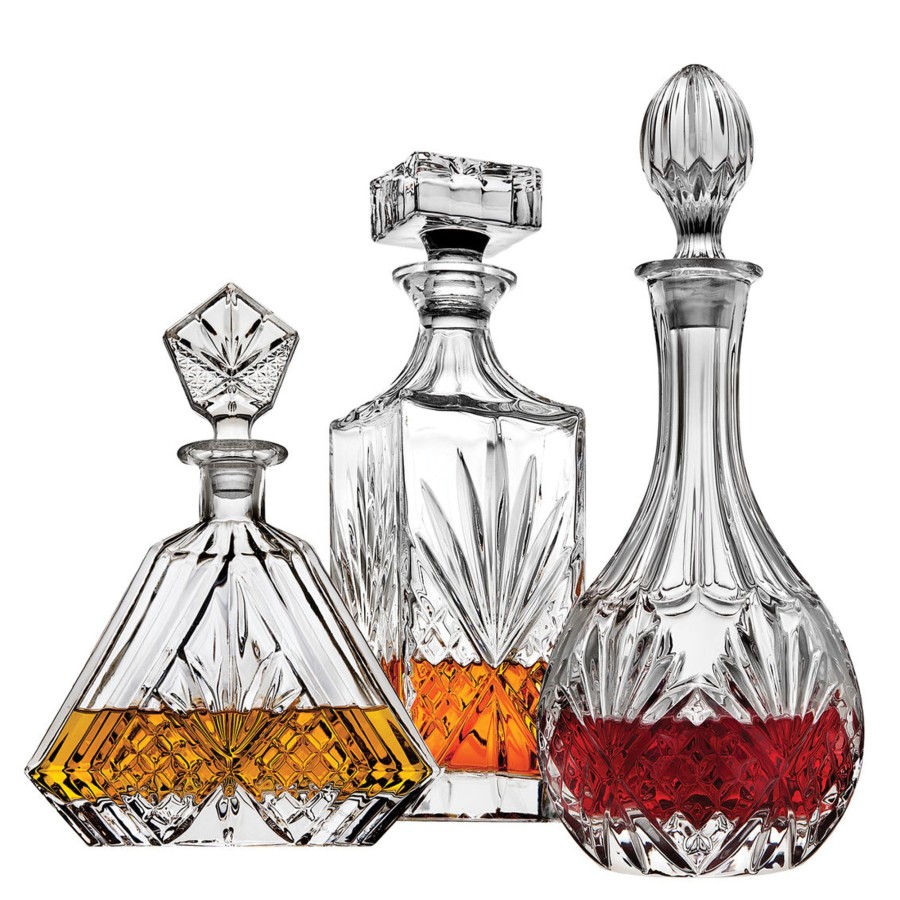 Glassware & Barware Godinger | Dublin Crystal Tripple Decanter Set