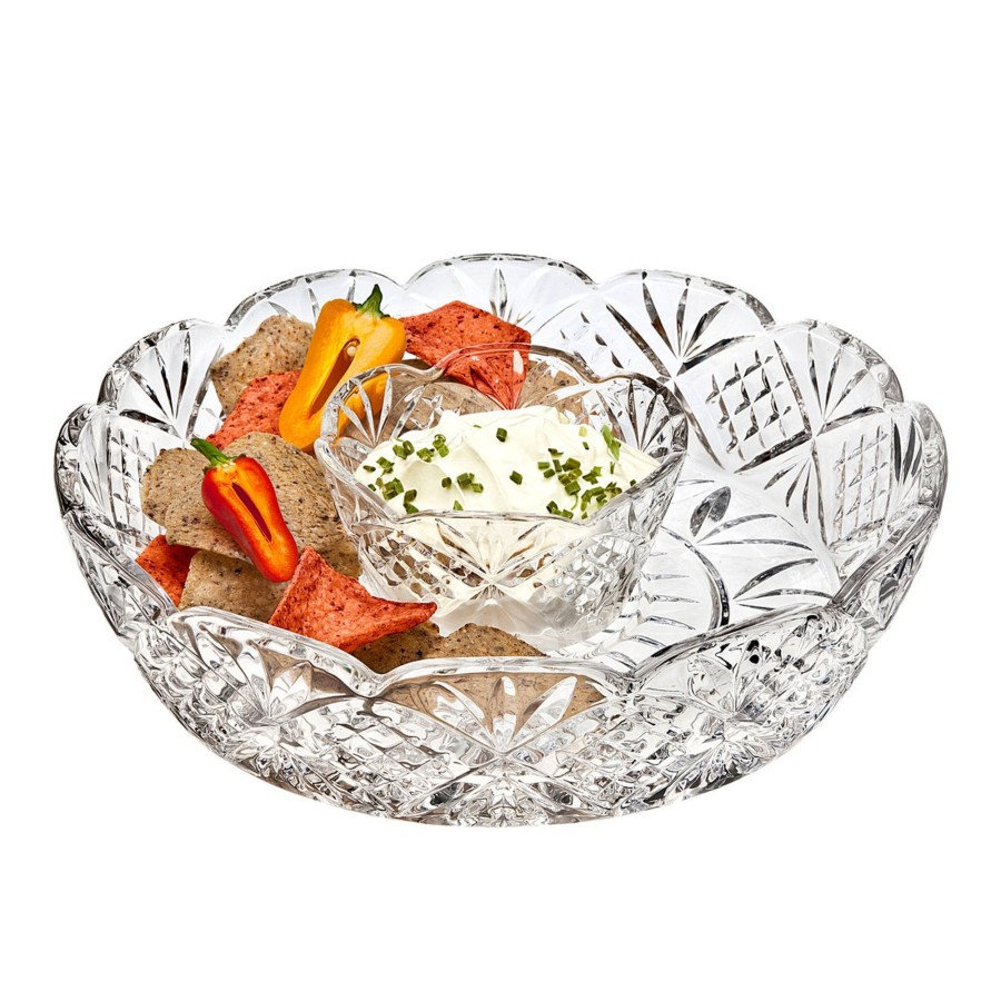 Kitchen Godinger | Dublin Crystal Large Chip-N-Dip