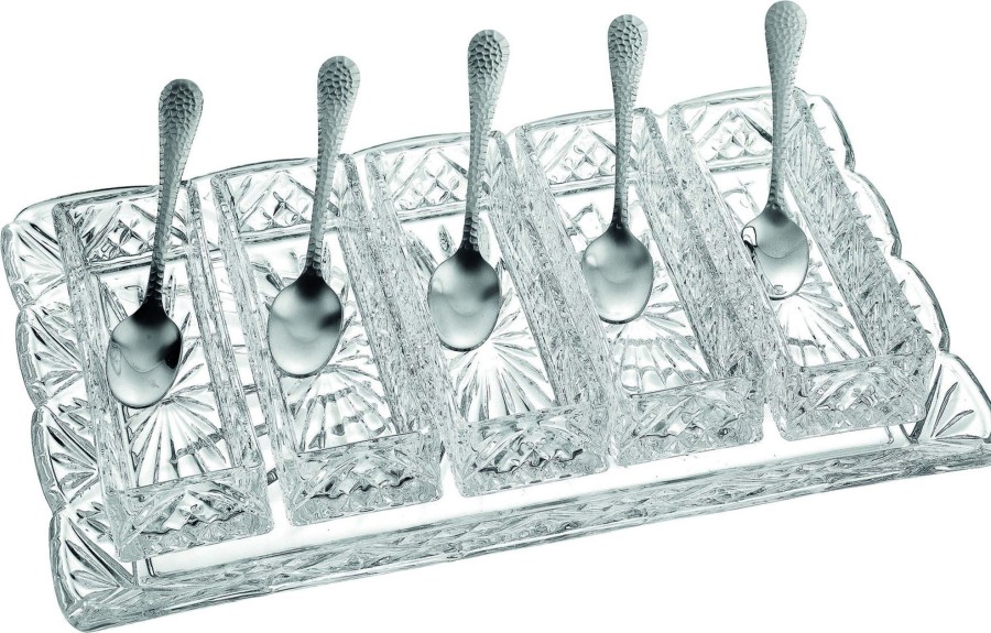 Kitchen Godinger | Dublin Crystal Scalloped 11 Piece Serving Tray