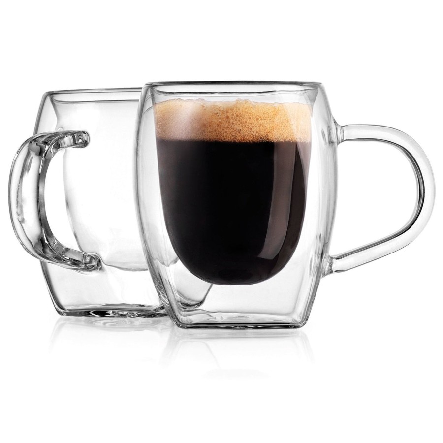 Dining Godinger | Contessa Espresso Double Wall Mug, Set Of 2