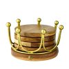 Glassware & Barware Godinger | Gold Crown Coaster Set